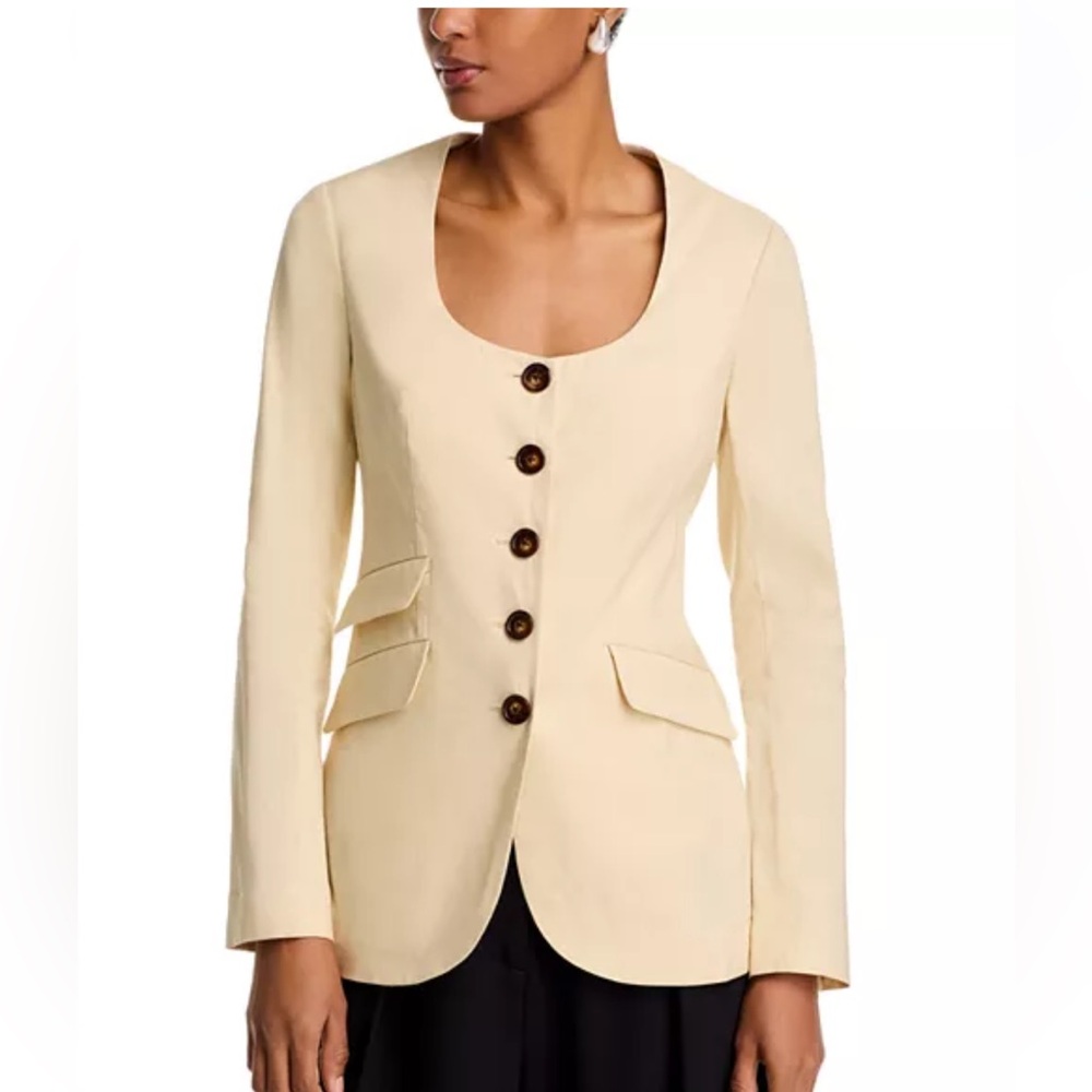 rag & bone Roslyn Linen Collarless Blazer - brand new with tags - size 4